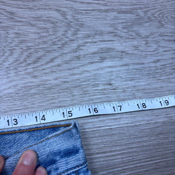 Vintage 90s Levi's 501 Straight Leg Jeans 30x27 Raw Hem Made in USA - Picture 6 of 11